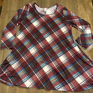 Lovely J Plaid Tunic Dress